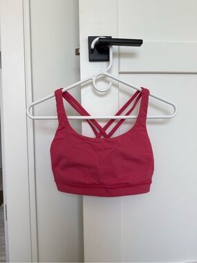 Lululemon Energy Bra - Glaze Pink (hot pink) - Size 6